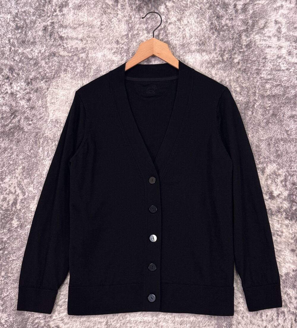 Woolx Gia Sweater Medium Womens 100% Merino Wool Button Front Cardigan